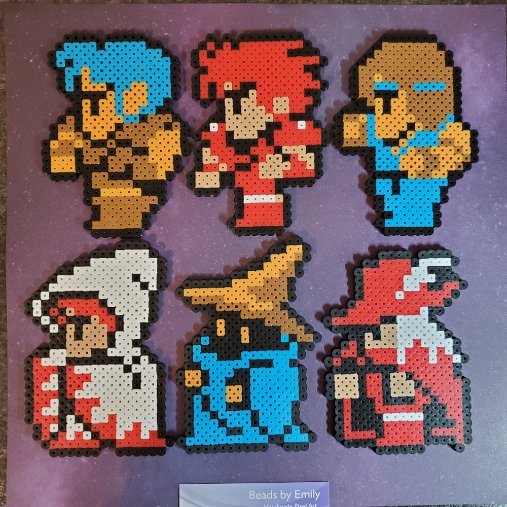 Final Fantasy Magnets -Pixel Art -Nerdy Home Decor